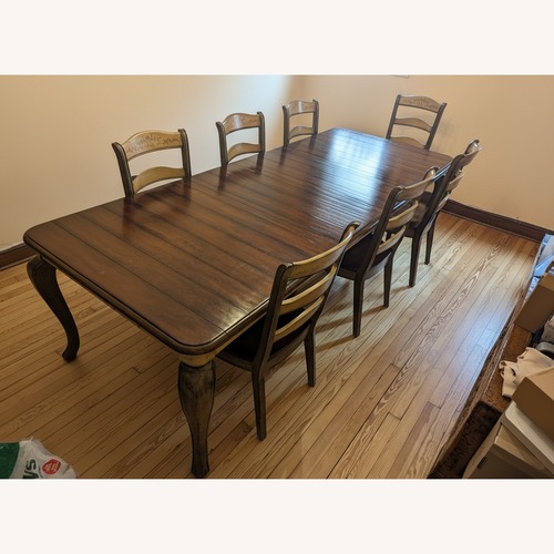 Used Hooker Furniture Corporation Vineyard Dining Set for sale on AptDeco