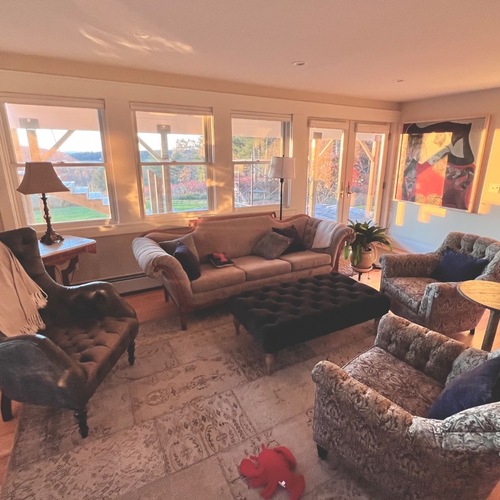 Used Vintage/Antique Light Gray 3+ Seater Sofa for sale on AptDeco