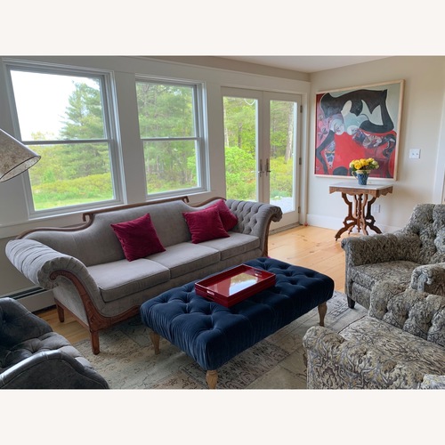 Used Vintage/Antique Light Gray 3+ Seater Sofa for sale on AptDeco