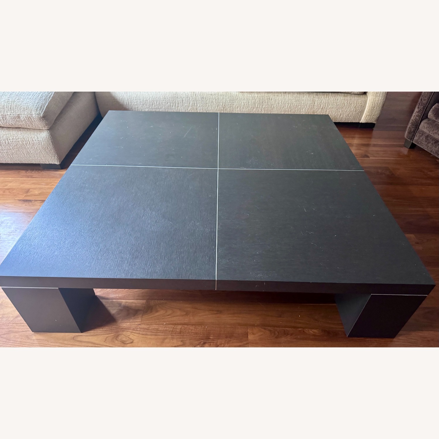 Ligne Roset Contours Ebony Oak Coffee Table - image-2