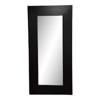 IKEA Mongstad Floor Mirror Black Wood Frame