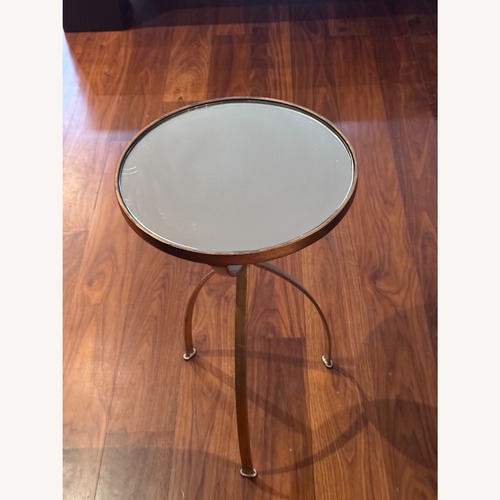 Used Dessau Home Gold Mirror Top Table for sale on AptDeco