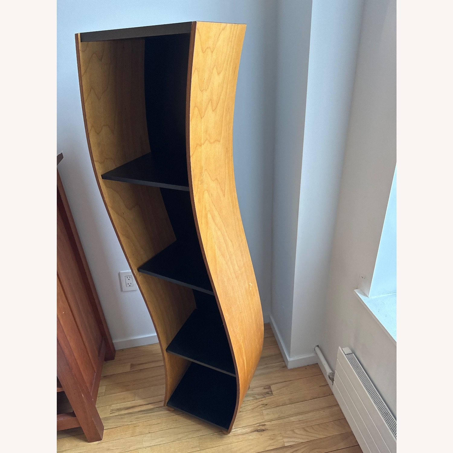 Wavy Wooden Display Shelf - image-3