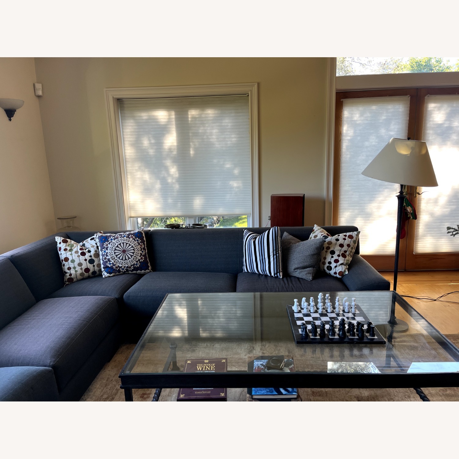 Room & Board Dark Gray Fabric 3+ Piece Sectional - image-2