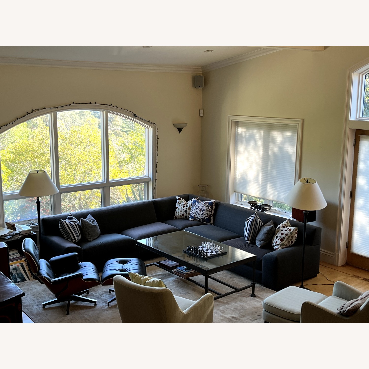 Room & Board Dark Gray Fabric 3+ Piece Sectional - image-1