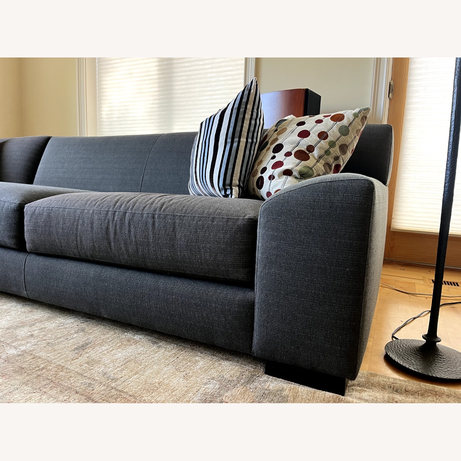 Room & Board Dark Gray Fabric 3+ Piece Sectional - image-6