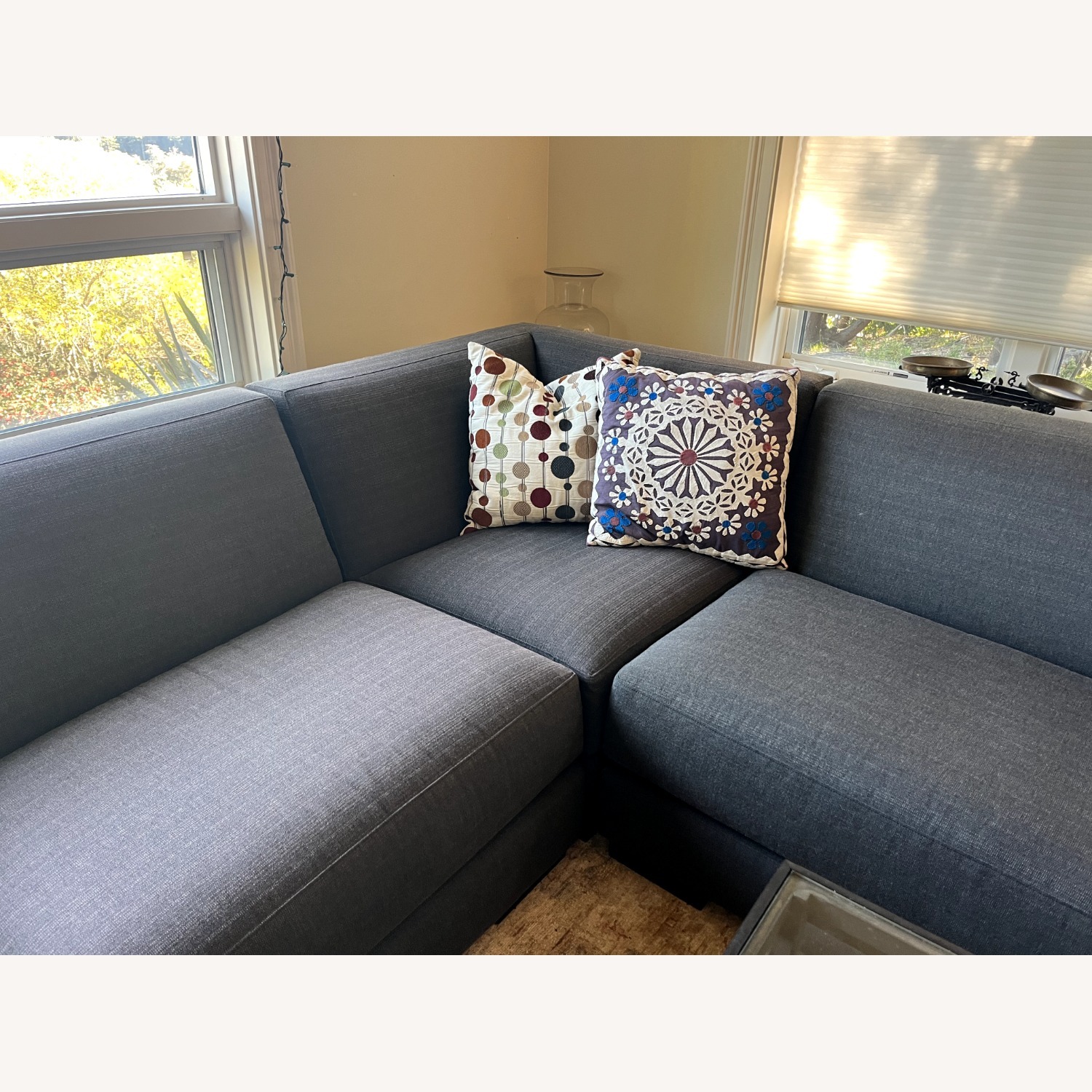 Room & Board Dark Gray Fabric 3+ Piece Sectional - image-5