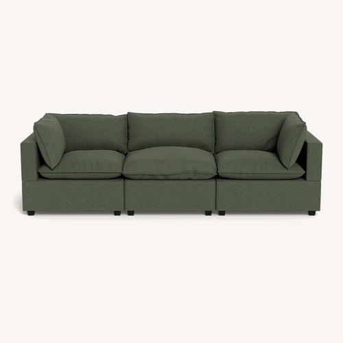 Used Albany Park Spruce Green Kova 3+ Piece Sectional for sale on AptDeco