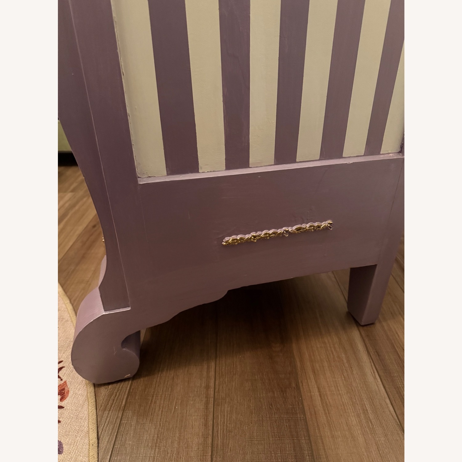 Vintage/Antique Purple Wood Dresser - image-4