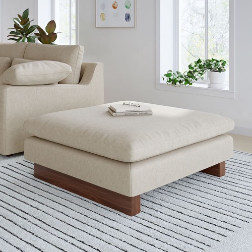 Used West Elm Harmony Ottoman 41 Inch for sale on AptDeco