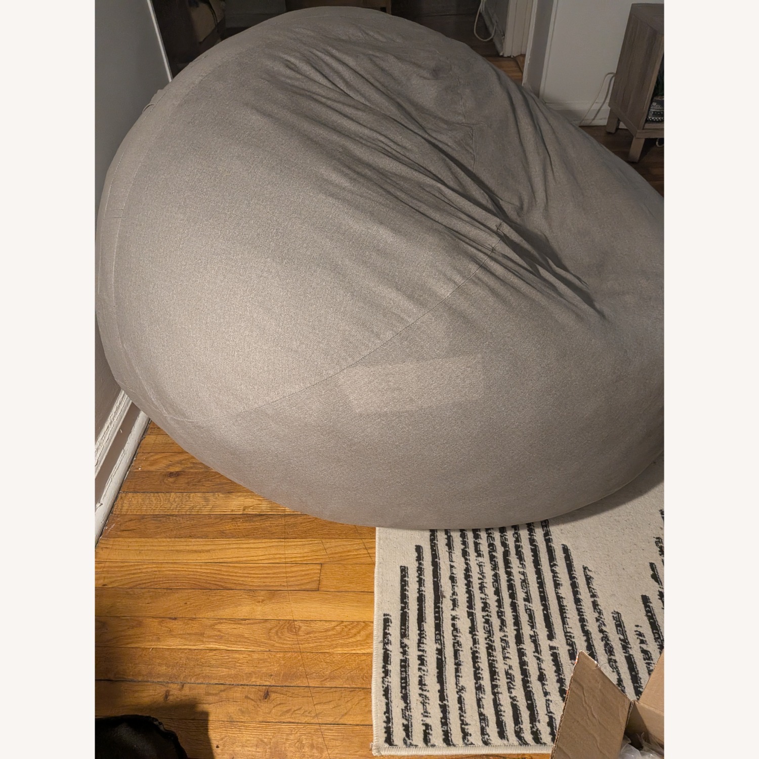 Gray Beanbag Chair - image-3