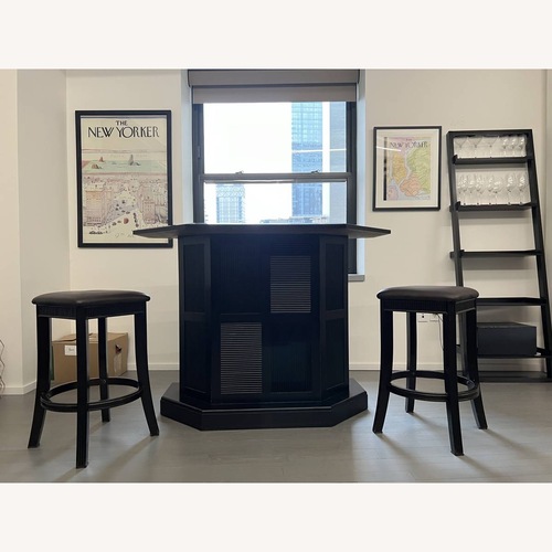 Used Vintage/Antique Dark Brown Bar Cart for sale on AptDeco