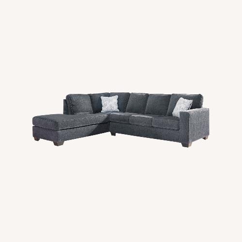 Used Ashley Altari Blue 2 Piece Sectional for sale on AptDeco