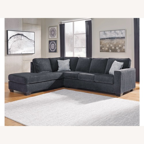 Used Ashley Altari Blue 2 Piece Sectional for sale on AptDeco