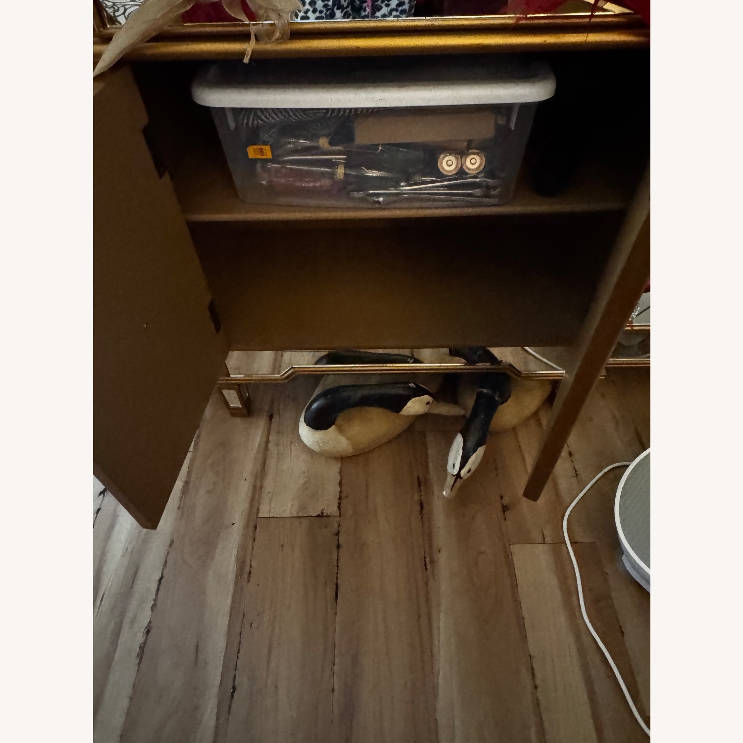 Ashley Mirrored Glass & Gold Crendenza - image-4