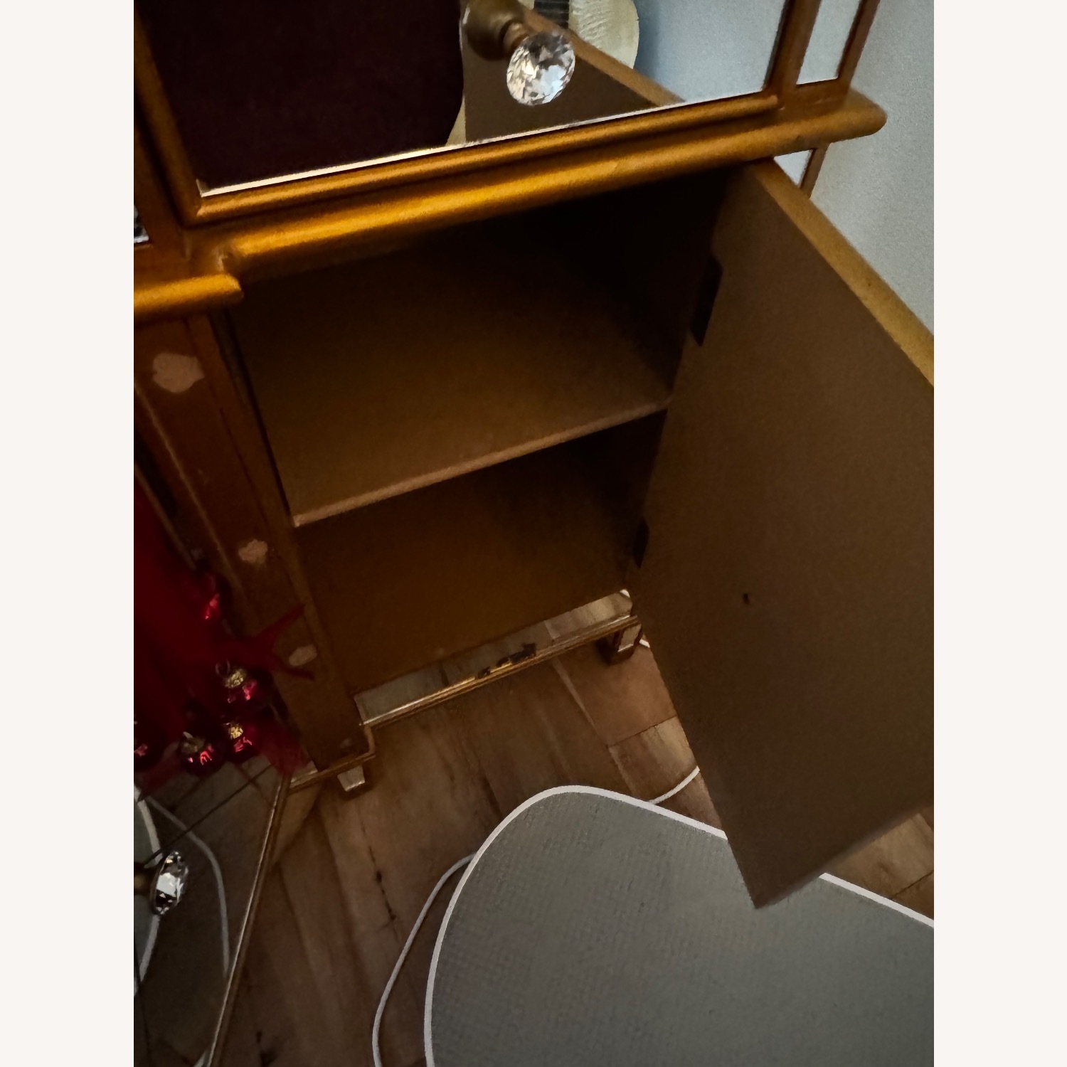 Ashley Mirrored Glass & Gold Crendenza - image-6