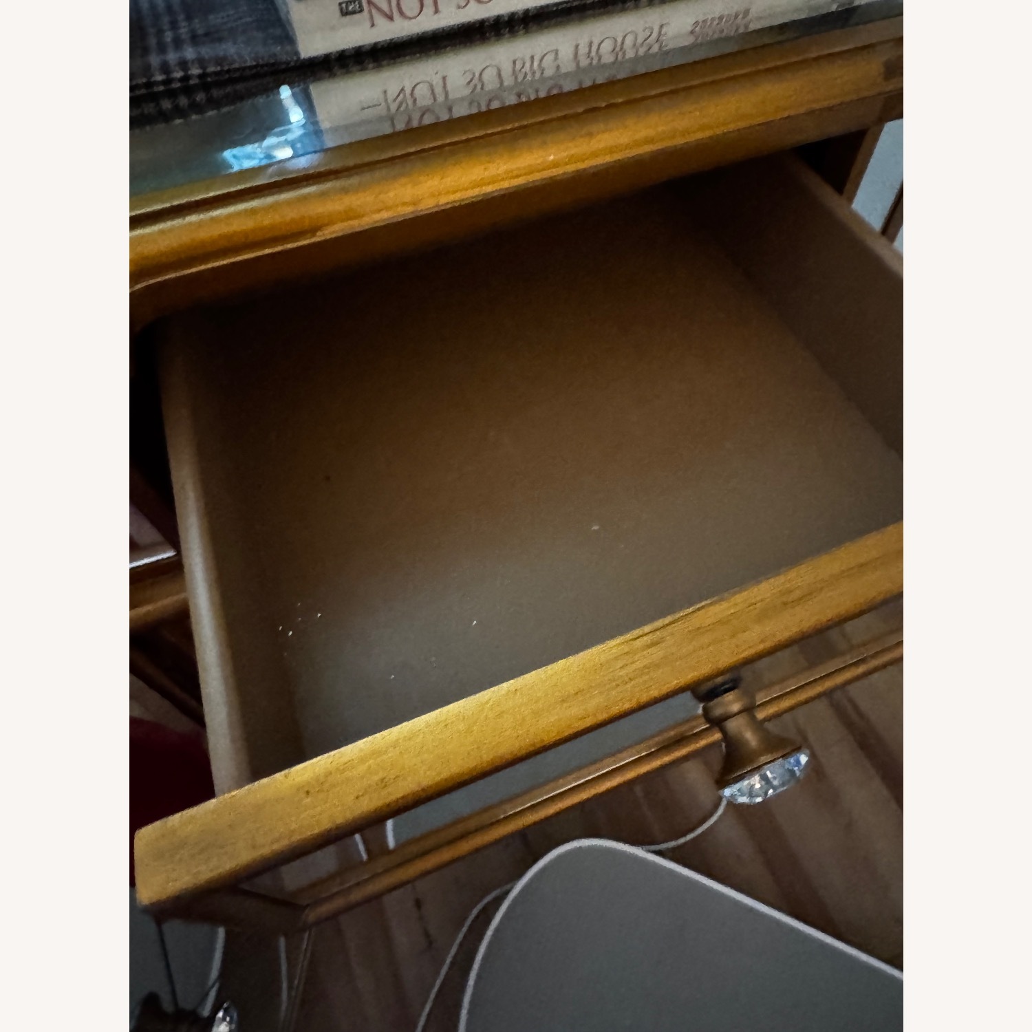 Ashley Mirrored Glass & Gold Crendenza - image-3