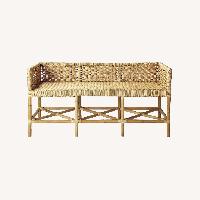 Serena & Lily Shore Bench Rattan Bench