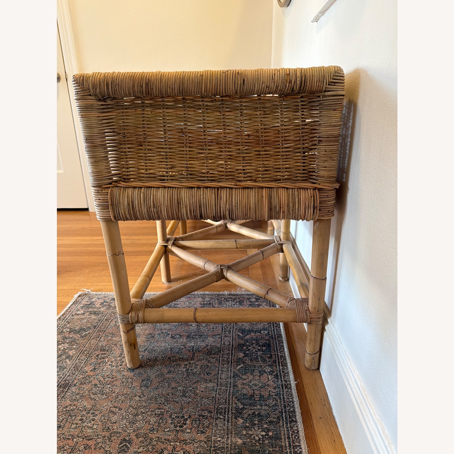 Serena & Lily Shore Bench Rattan Bench - image-3