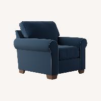 Pottery Barn Blue Armchair