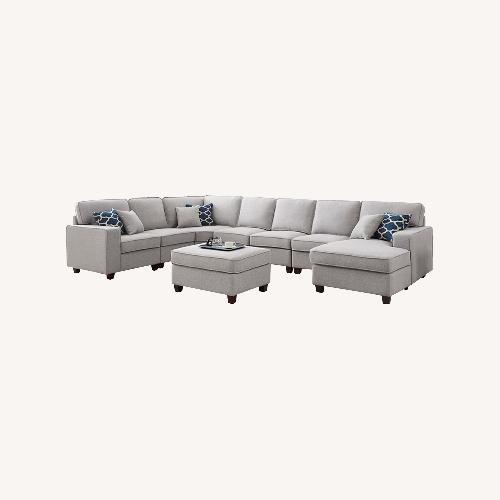 Used Wade Logan Light Gray 3+ Piece Sectional for sale on AptDeco