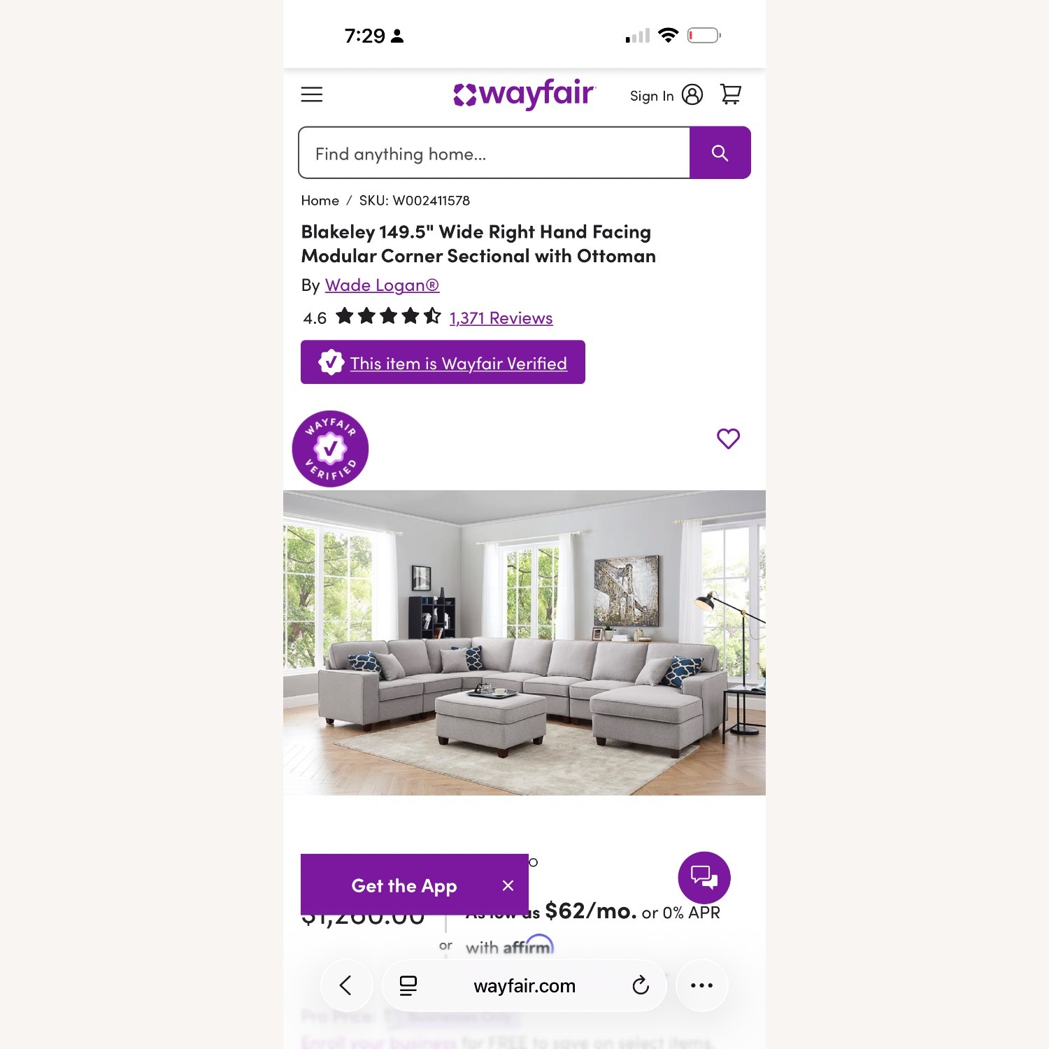 Wade Logan Light Gray 3+ Piece Sectional - image-2