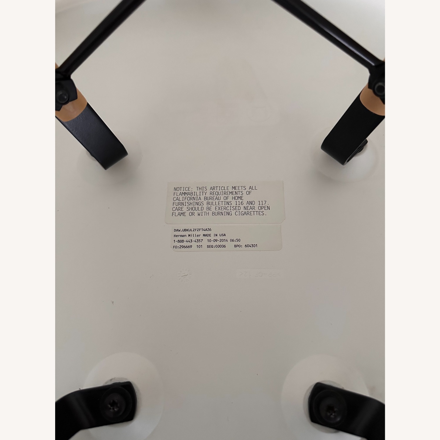 Herman Miller Eames Blue Fabric Accent Chair - image-5