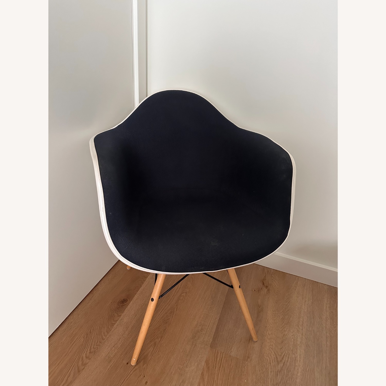 Herman Miller Eames Blue Fabric Accent Chair - image-1