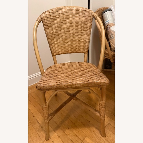 Used Pottery Barn Natural Rattan Dining Chairs for sale on AptDeco