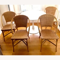 Pottery Barn Natural Rattan Dining Chairs