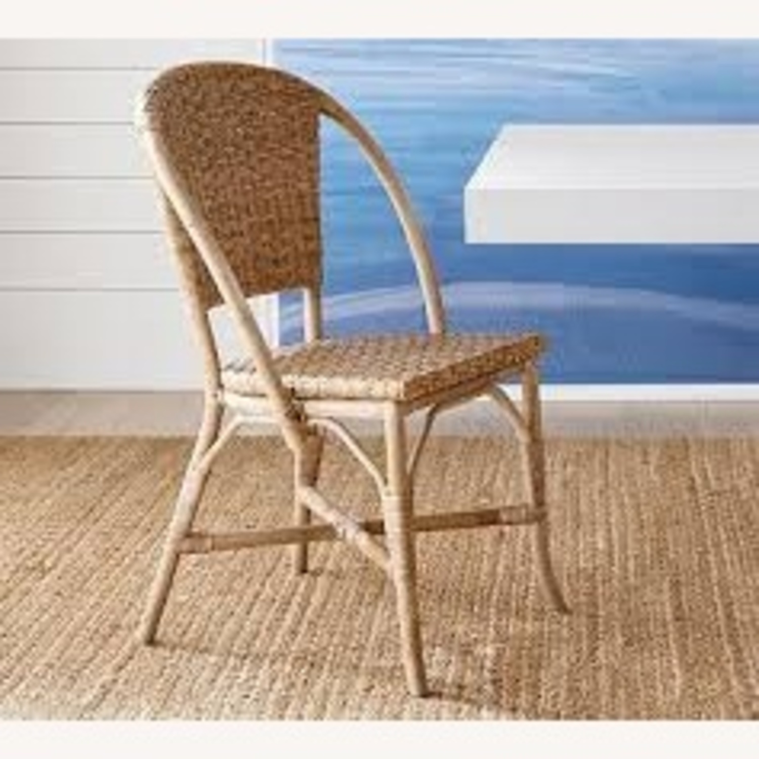 Pottery Barn Natural Rattan Dining Chairs - image-3