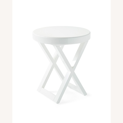 Used Serena & Lily White Side Table for sale on AptDeco