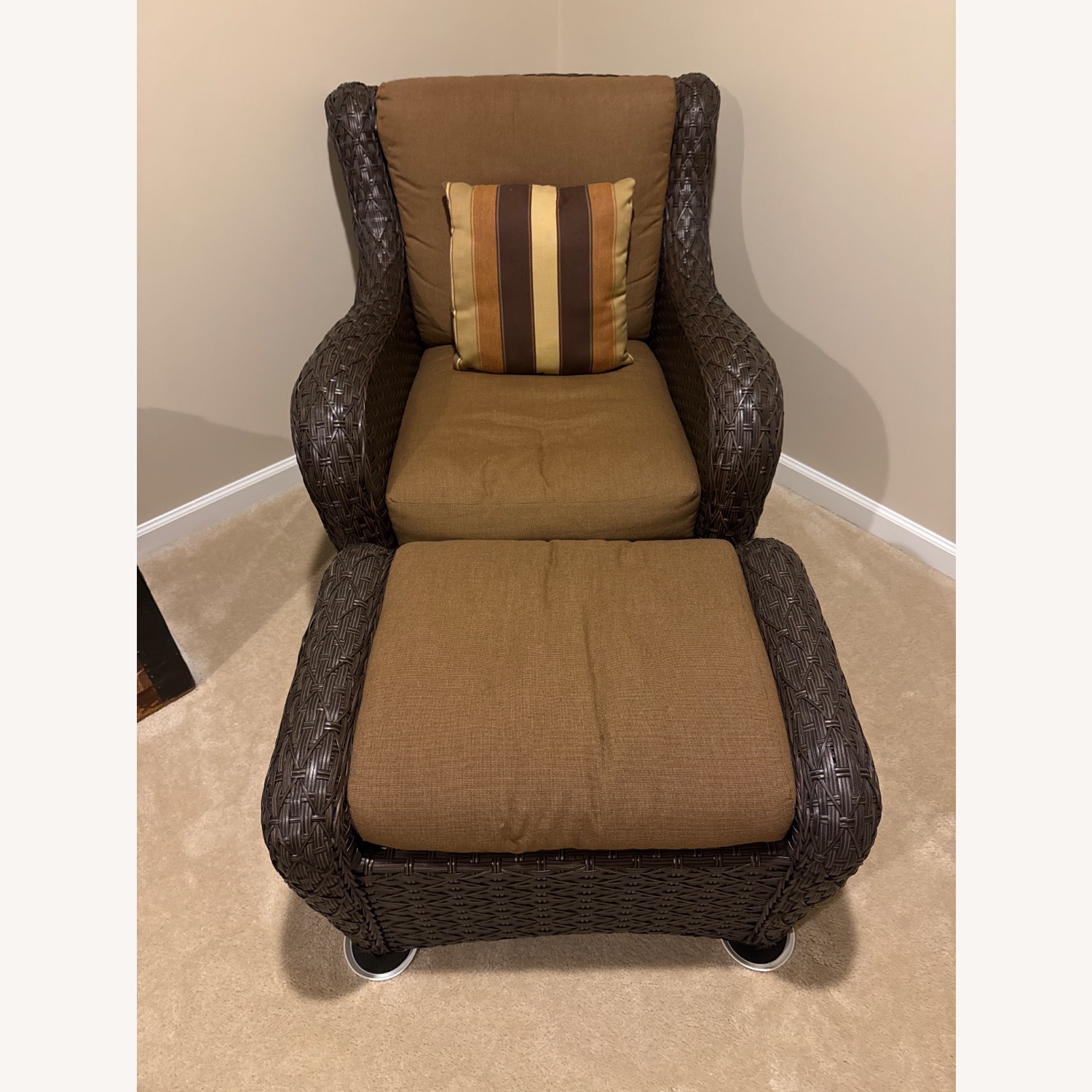 Dark Brown Rattan Patio Furniture - image-7