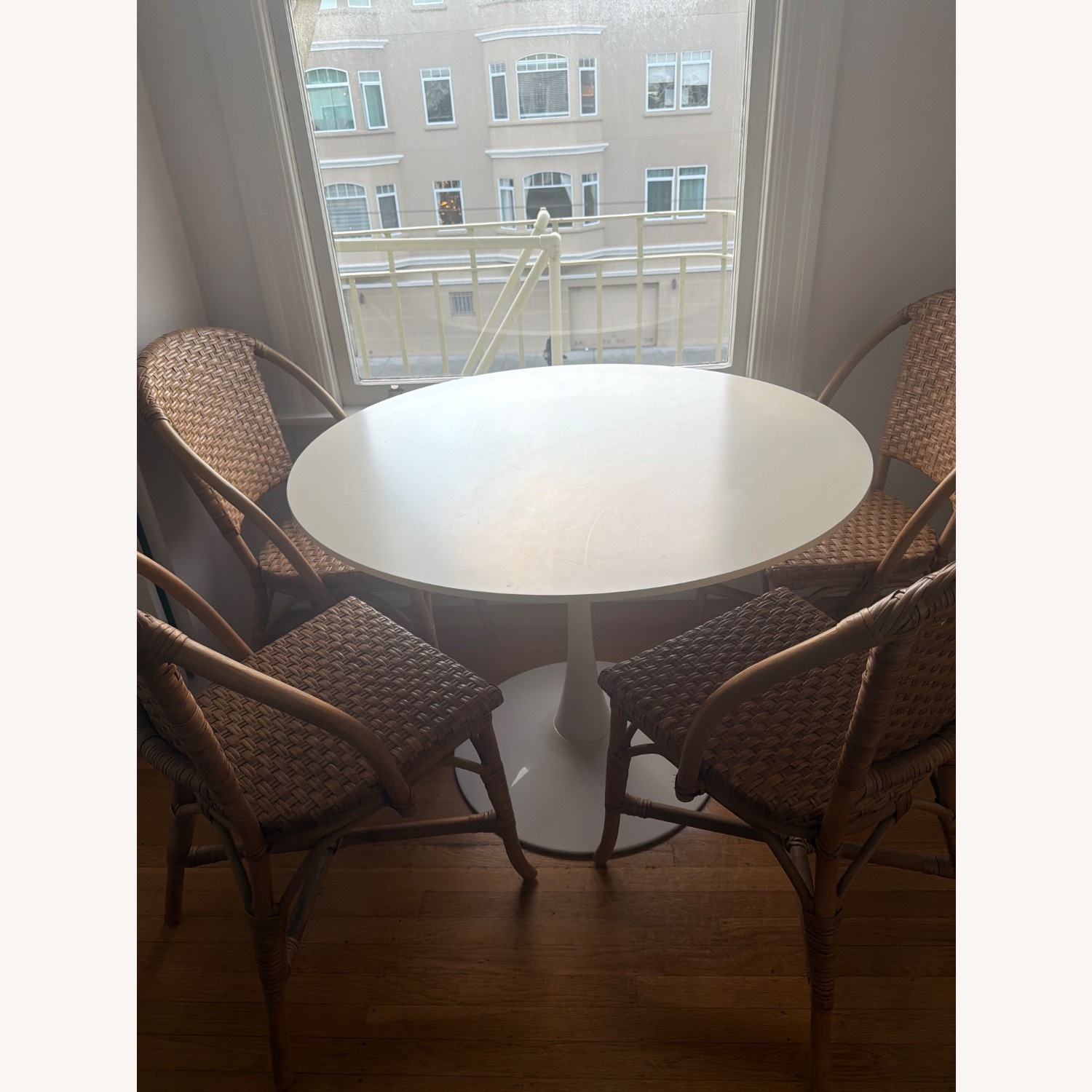 Tulip Dining Table White Dining Table - image-2