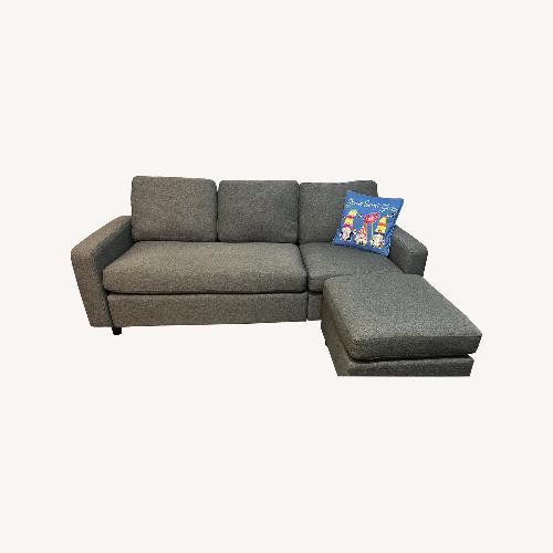 Used Honbay Sectional Sofa Movable Ottoman  for sale on AptDeco