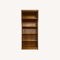 Light Brown Wood Bookcase