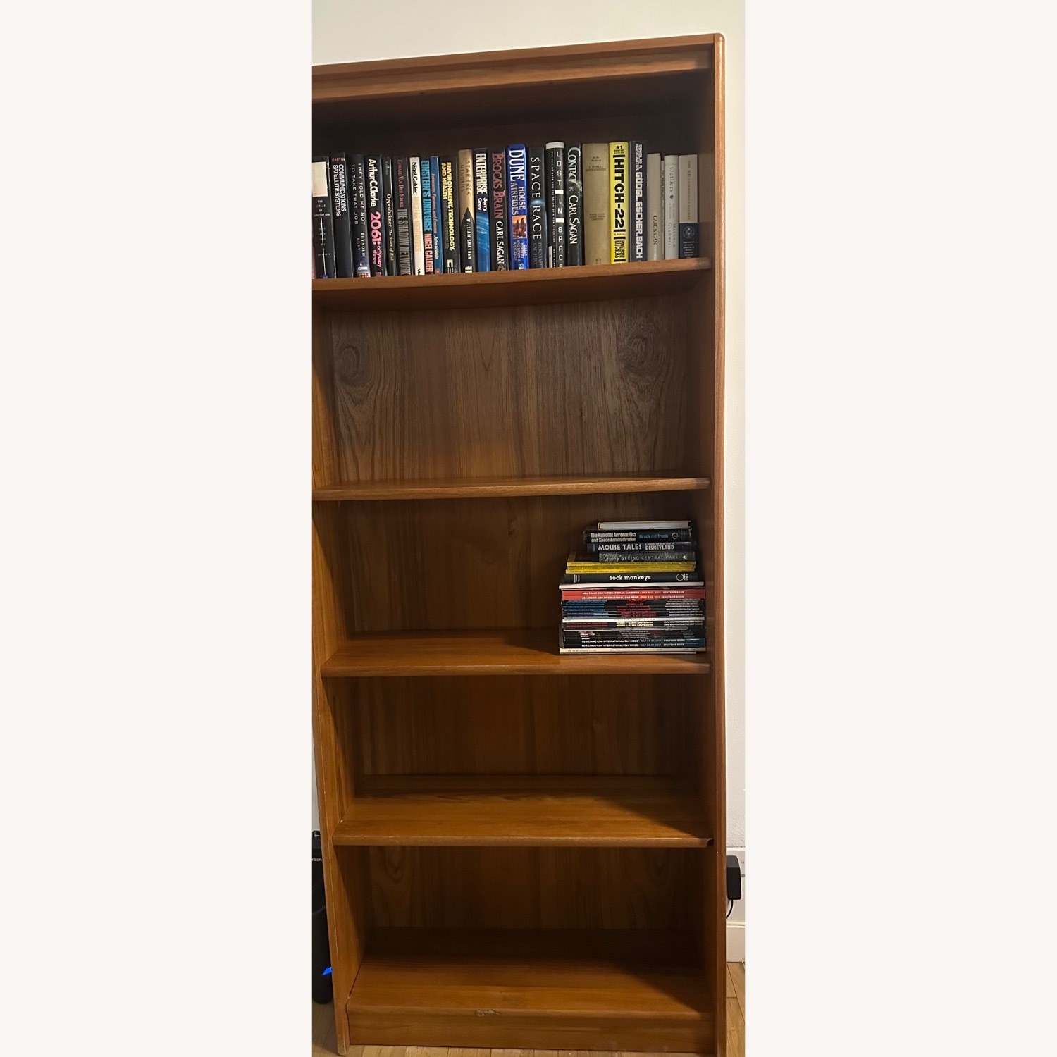 Light Brown Wood Bookcase - image-4