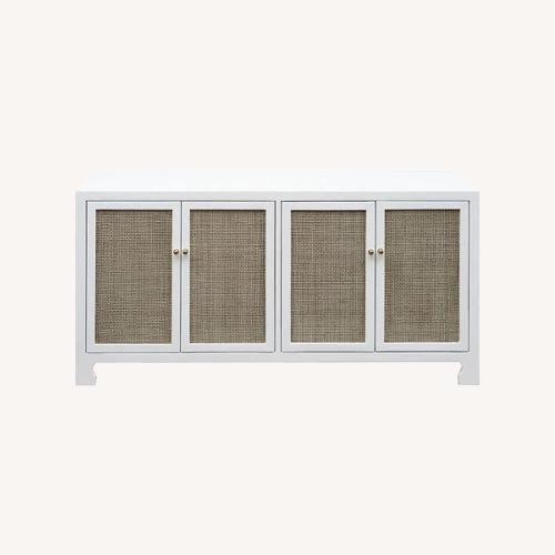 Used Worlds Away Sofia Cabinet - White for sale on AptDeco