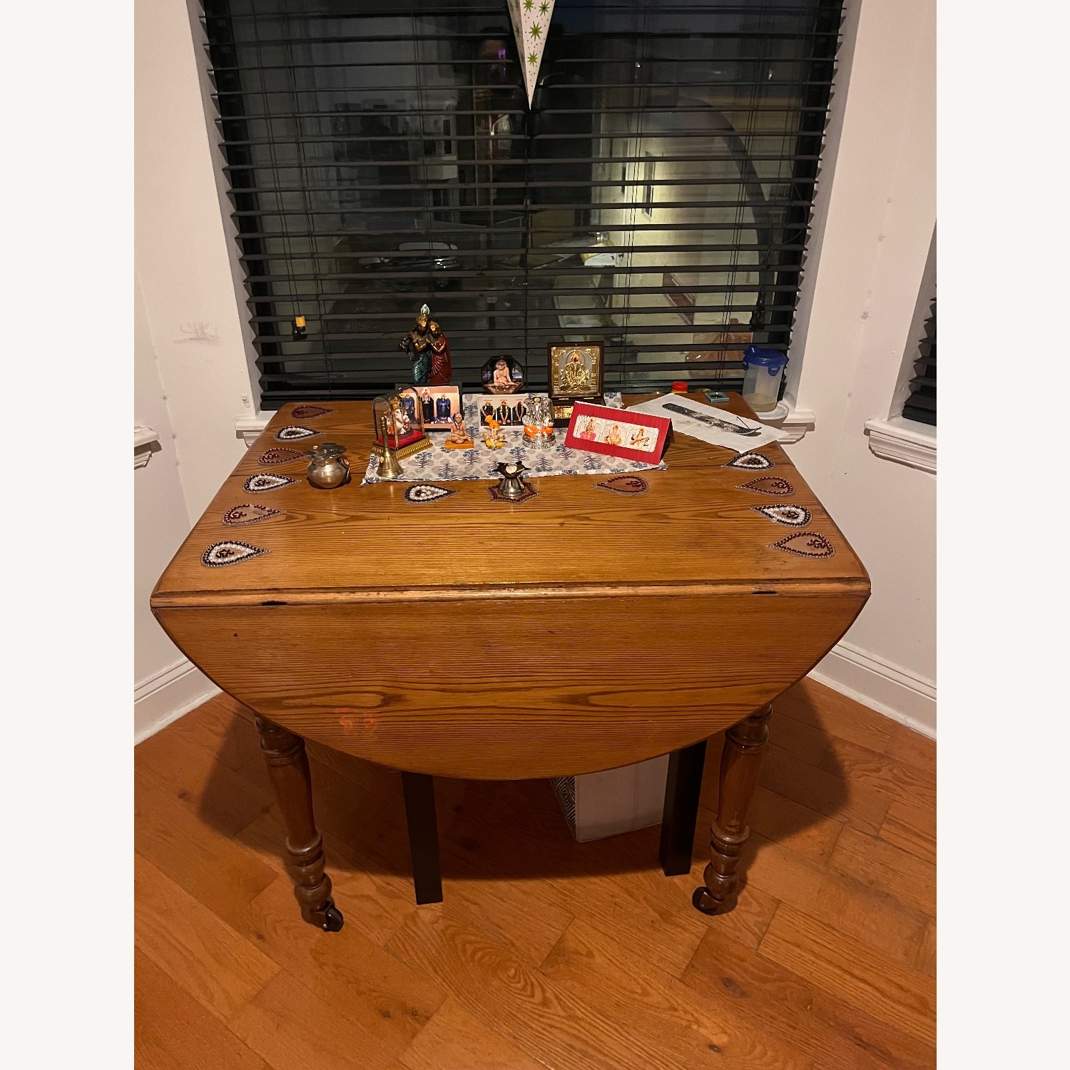 Light Brown Wood Dining Table - image-5