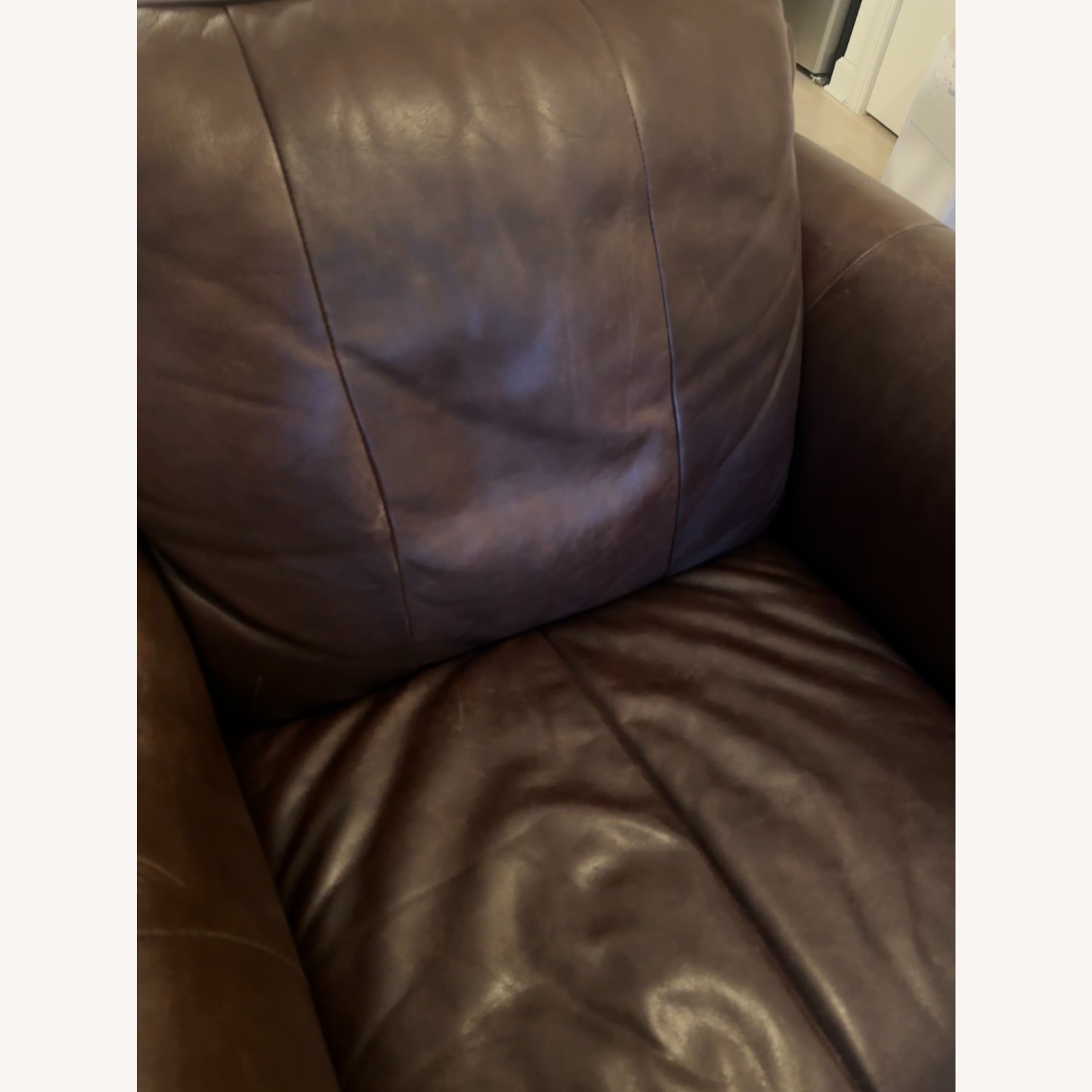 Poltrona Frau Brown Italian Leather Armchair - image-3