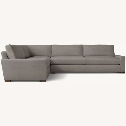 Used Restoration Hardware Maxwell Dove Grey L Sectional Sofa for sale on AptDeco