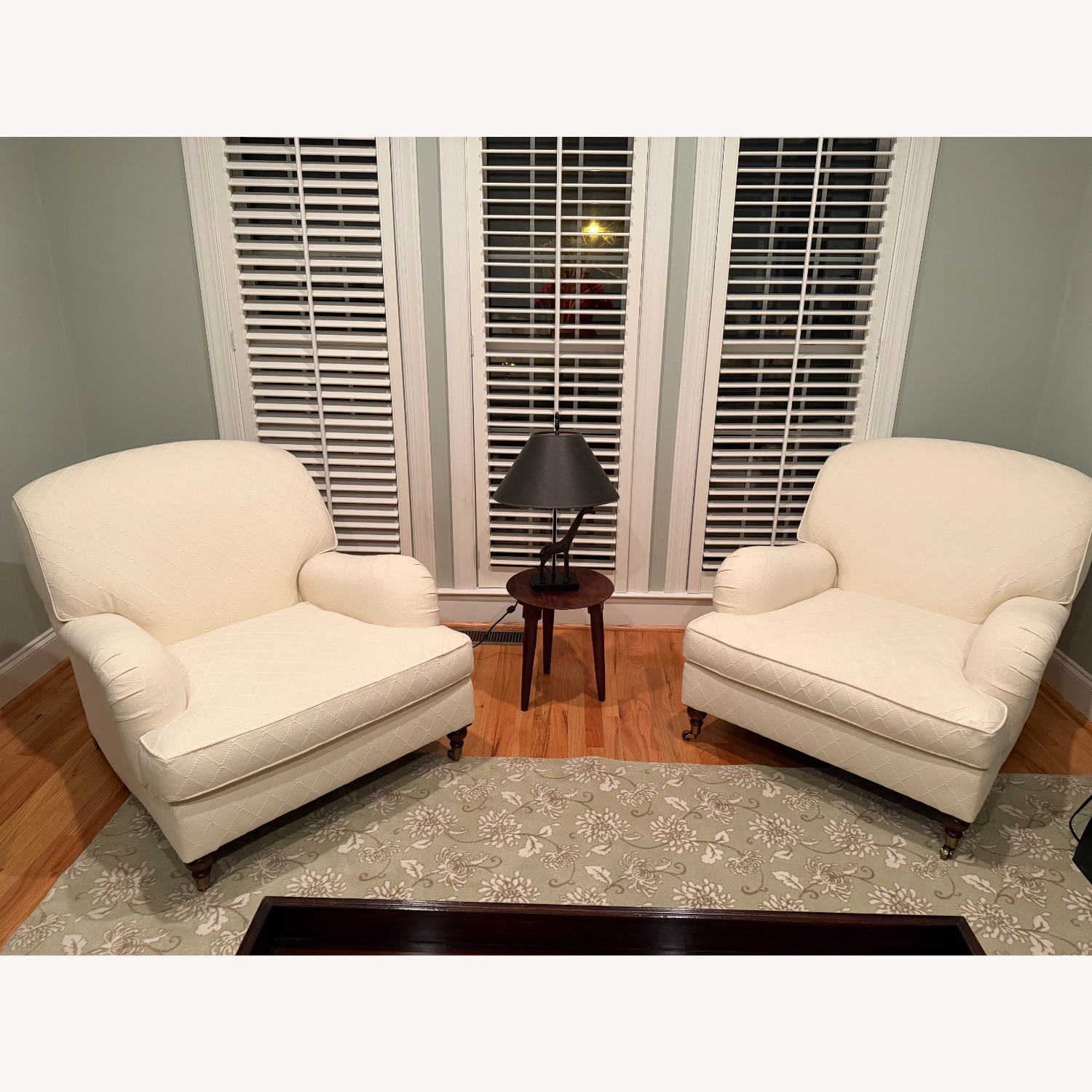 Ralph Lauren White Fabric Accent Chairs - image-1