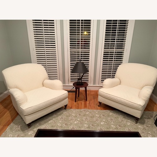 Used Ralph Lauren White Fabric Accent Chairs for sale on AptDeco