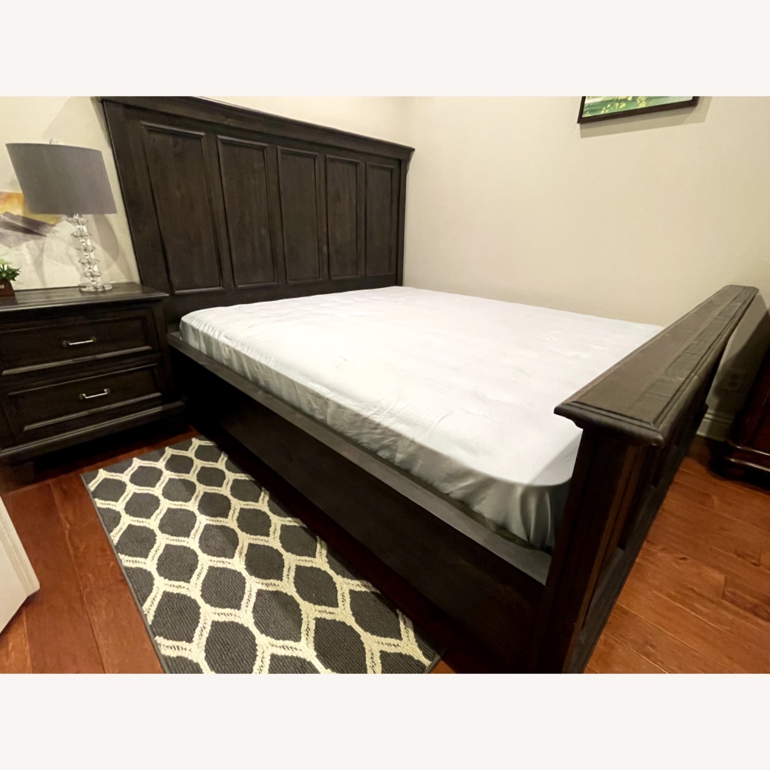 Living Spaces Black King Bed - image-2