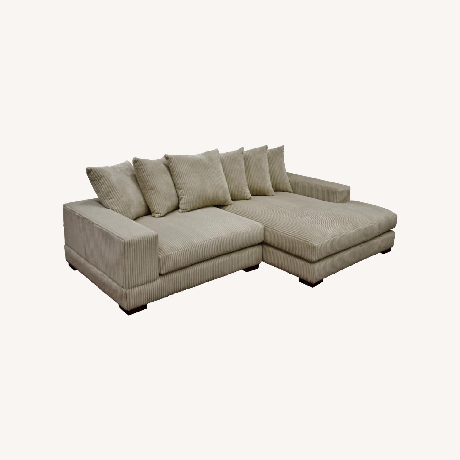Luxe 108" Corduroy Sectional - image-0