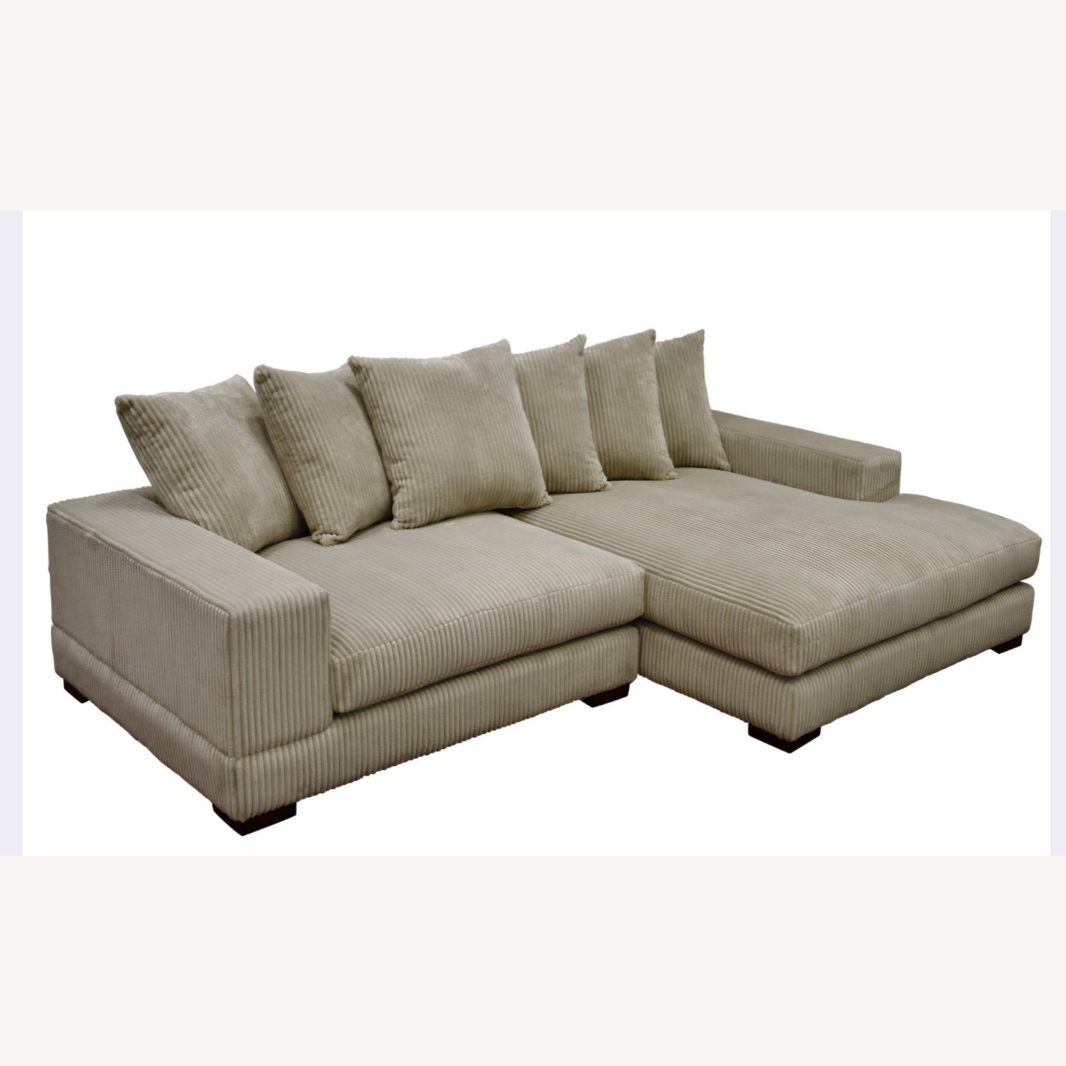 Luxe 108" Corduroy Sectional - image-1