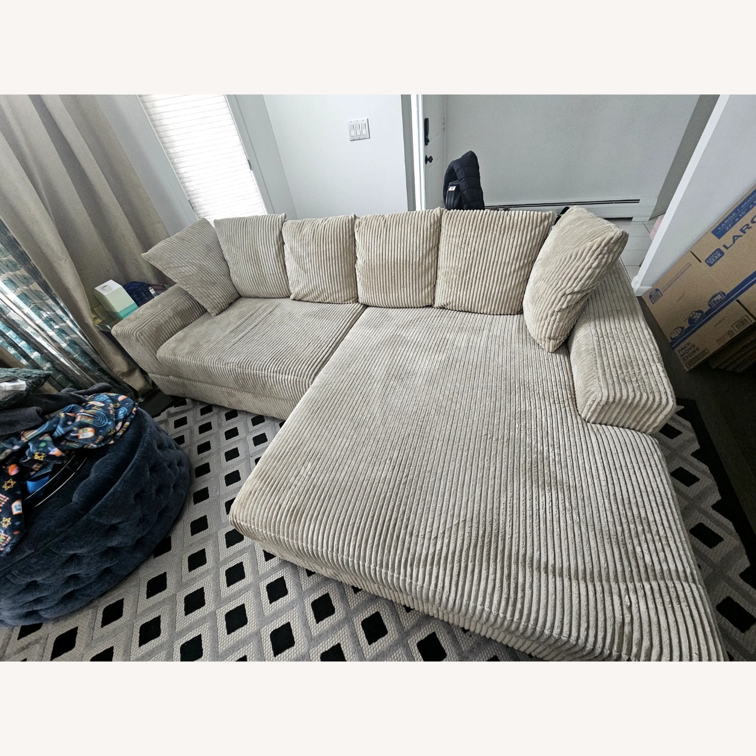 Luxe 108" Corduroy Sectional - image-3