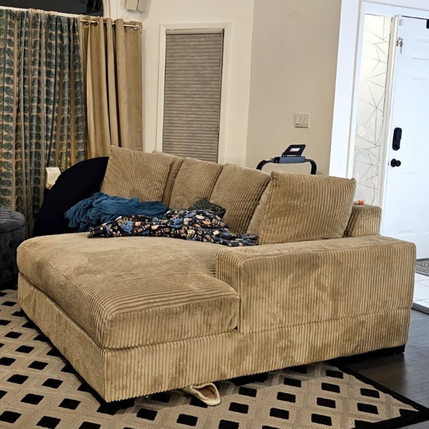 Luxe 108" Corduroy Sectional - image-2