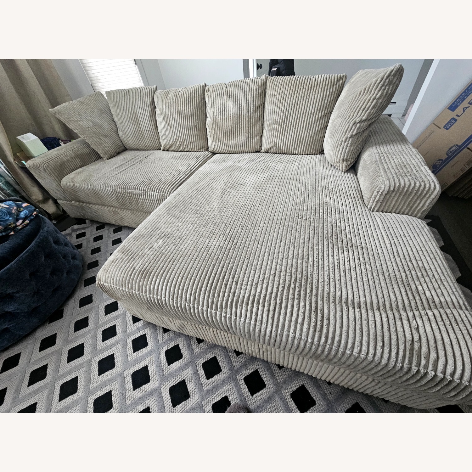Luxe 108" Corduroy Sectional - image-5
