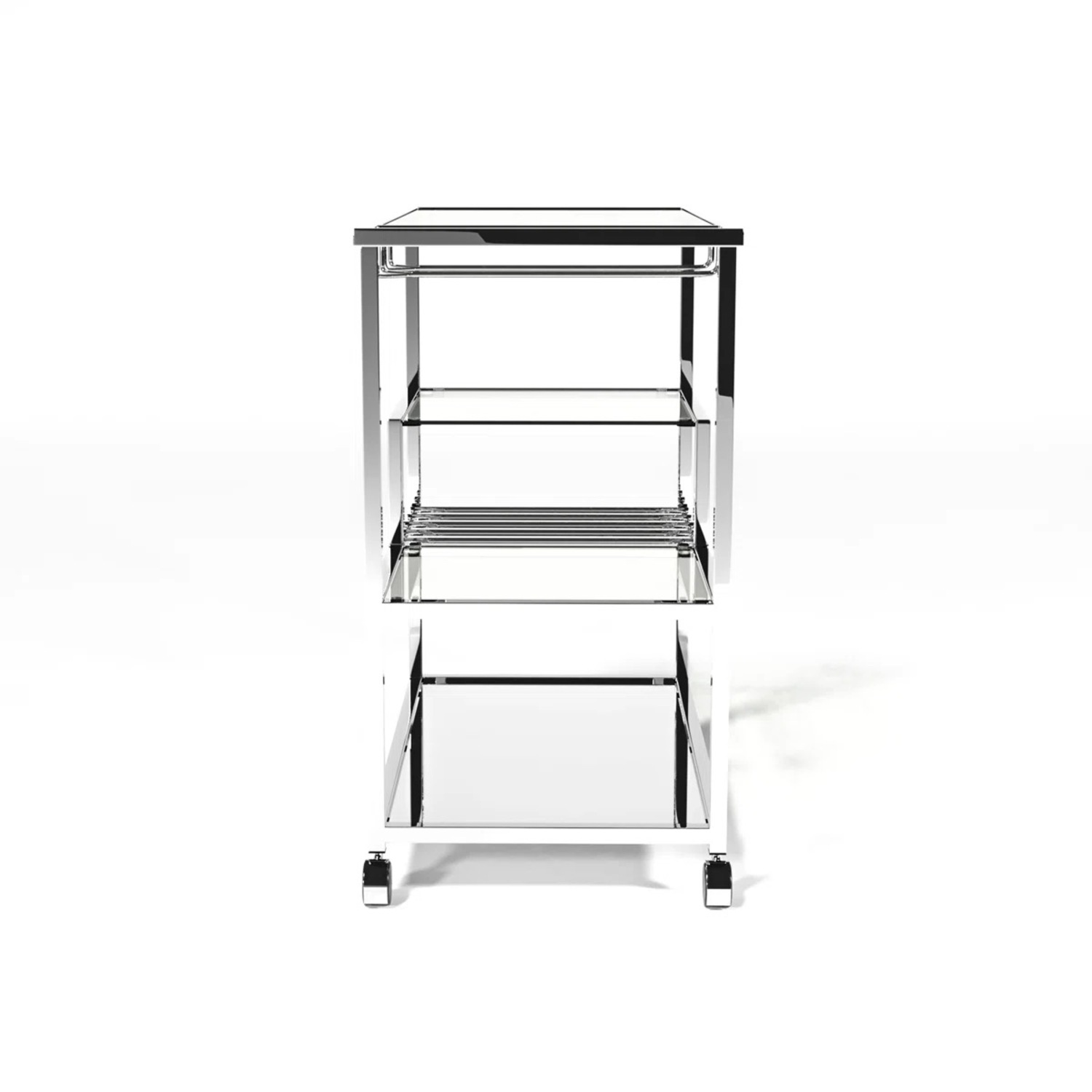 Mercury Row Valenza Silver Bar Cart - image-7